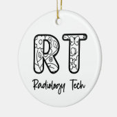 RT RT-radiotechnicus röntgenfoto's van radiologie  Keramisch Ornament (Links)