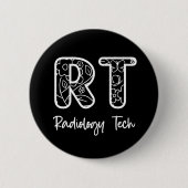 RT RT-radiotechnicus röntgenfoto's van radiologie Ronde Button 5,7 Cm (Voorkant)