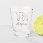 RT RT-radiotechnicus röntgenfoto's van radiologie  Shot Glas (Achterkant)