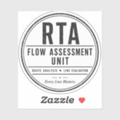 RTA Flow Assessment Unit Sticker (Vel)