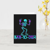 Rtender Halloween R 10 Duh Skelet Drankkostuum Kaart (Gele Bloem)