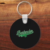 Rtending Rtender Bier Shamrock Iers St. Patrick’s Sleutelhanger (Voorkant)