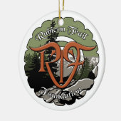 RTF-Logo- en Mission Statement-Ornament Keramisch Ornament (Links)