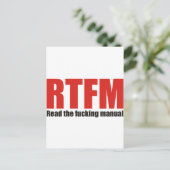 RTFM BRIEFKAART (Staand voorkant)