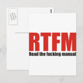 RTFM BRIEFKAART (Voorkant / Achterkant)