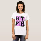 RTFM las #$%%^ Handmatige Internet lang acroniem T-shirt (Voorkant volledig)