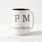 RTFM - Lees de fabriekshandleiding Tweekleurige Koffiemok (Voorkant rechts)