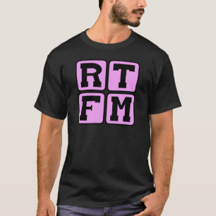 RTFM Lees Het #$%%^ Handboek Internet Slang Afkort T-shirt