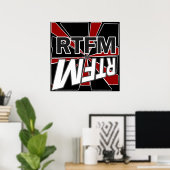 RTFM leest het verse menu Poster (Thuiskantoor)