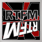 RTFM leest het verse menu Poster (Voorkant)