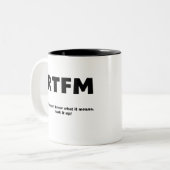 RTFM TWEEKLEURIGE KOFFIEMOK (Voorkant links)