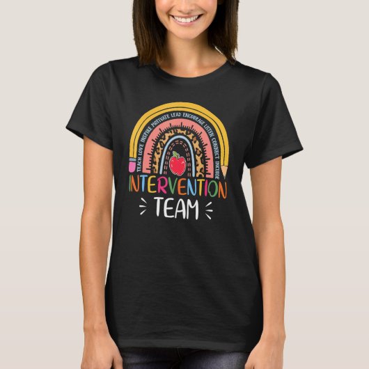 Rti Team Response Intervention Teacher School Team T-shirt (Voorkant)
