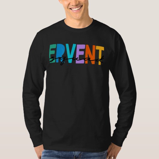 RTI-teamreactie leraar terug naar schoolinterventi T-shirt (Voorkant)