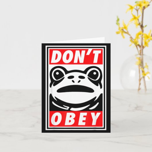 Rtland Frog Don't Obey  Kaart (Gele Bloem)