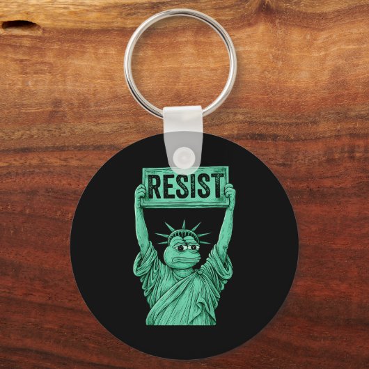 Rtland Frog Funny City Art - Rtland Frog Protest Sleutelhanger (Voorkant)