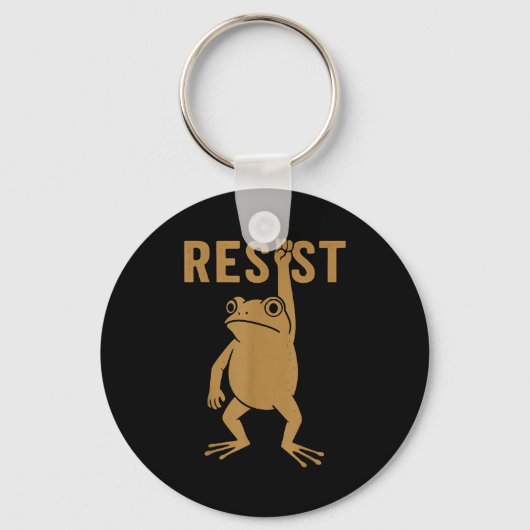 Rtland Frog Funny City Art - Rtland Frog Protest  Sleutelhanger (Voorkant)