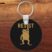 Rtland Frog Funny City Art - Rtland Frog Protest  Sleutelhanger (Voorkant)