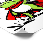 Rtland Frog Protest Resist Funny Frogs Activist Poster (Hoek)