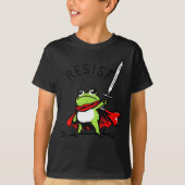 Rtland Frog Protest Resist Funny Frogs Activist T-shirt (Voorkant)