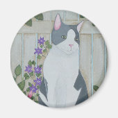 Ru en Rozen cirkelmagneet Magneet (Voorkant)