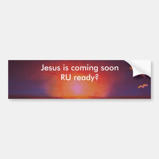 RU klaar? Bumpersticker (Voorkant)
