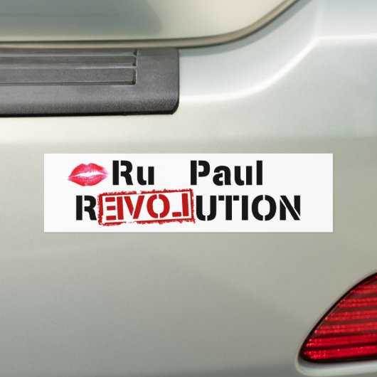 Ru Paul Revolution Bumpersticker (Op auto)