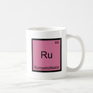 Ru - Rumpelstiltskin Grappig Chemie Element T-shir Koffiemok