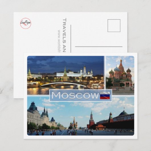RU Rusland - Moskou - Briefkaart (Voorkant / Achterkant)
