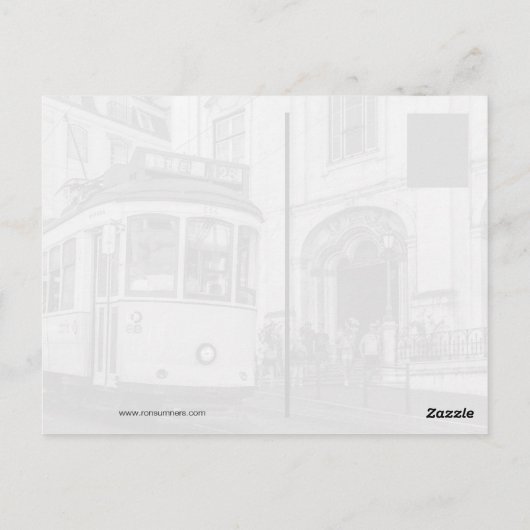 Rua Augusta Arch in Lissabon Briefkaart (Achterkant)