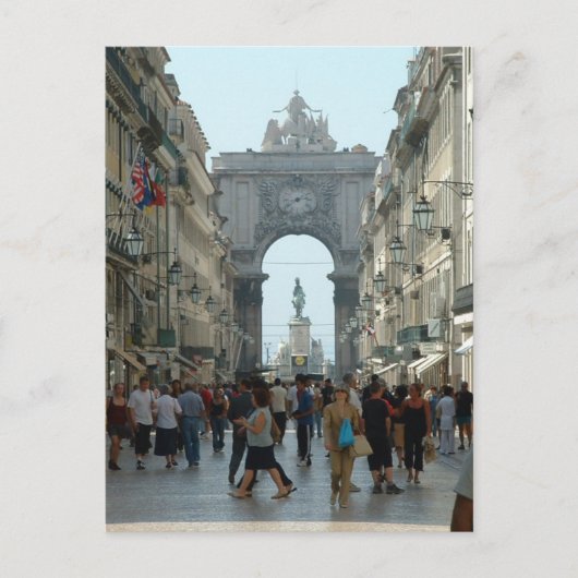 Rua Augusta - Lissabon Briefkaart (Voorkant)