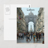 Rua Augusta - Lissabon Briefkaart (Voorkant / Achterkant)