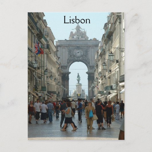 Rua Augusta - Lissabon Briefkaart (Voorkant)