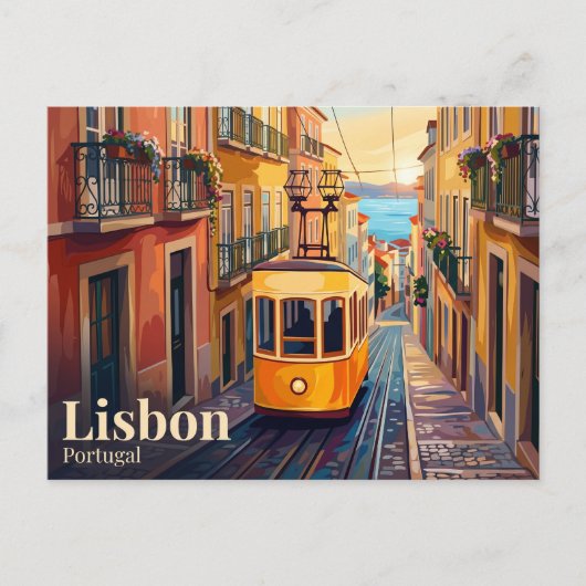 Rua da Bica Portugal Briefkaart (Voorkant)