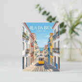 Rua da Bica Portugal Briefkaart (Staand voorkant)