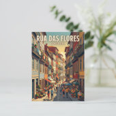 Rua das Flores Portugal Briefkaart (Staand voorkant)