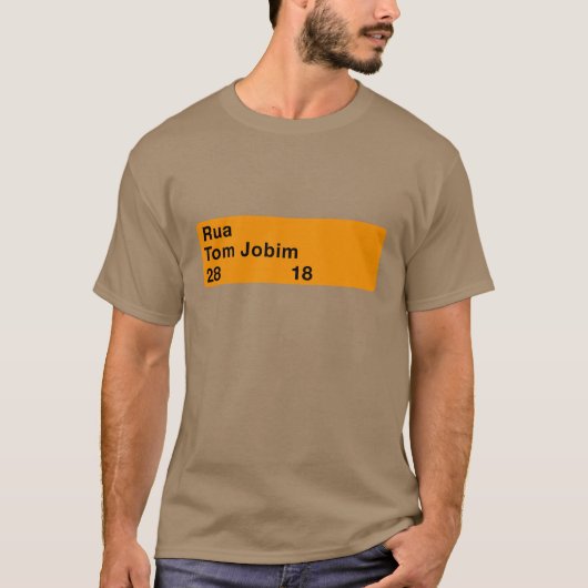 Rua Tom Jobim, Rio de Janeiro, Street Sign T-shirt (Voorkant)
