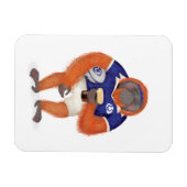 Ruaridh de rugby orang-oetan magneet (Horizontaal)