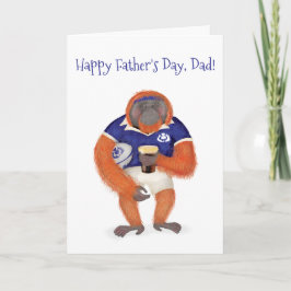 Ruaridh de rugby orang-oetan Vaderdag kaart