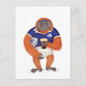 Ruaridh het rugby orang-oetan briefkaart (Voorkant)
