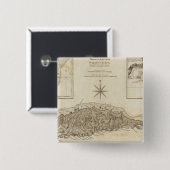 Ruatan of Rattan Vierkante Button 5,1 Cm (Voorkant /achterkant)