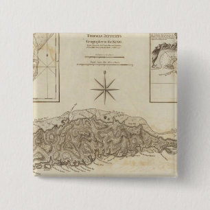 Ruatan of Rattan Vierkante Button 5,1 Cm