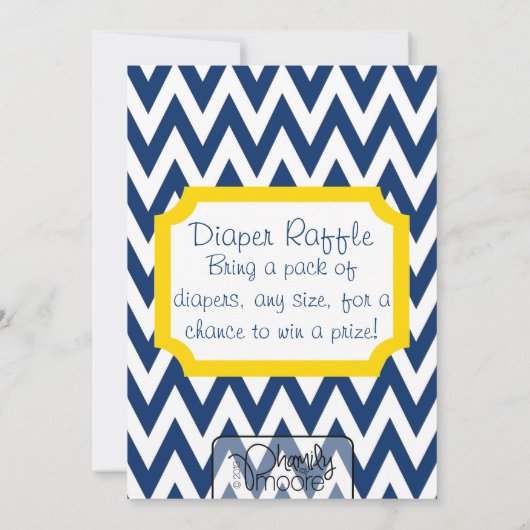 Rub-a-dub Baby shower Uitnodiging - Blauw (Achterkant)