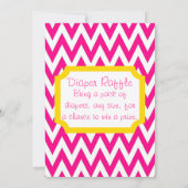 Rub-a-dub Baby shower Uitnodiging - Roze (Achterkant)