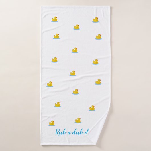Rub A Dub Dub Duck Bath Towel Badhanddoek (Badhanddoek)