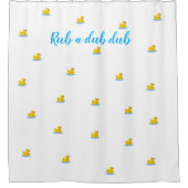Rub-a-Dub-Dub Duck Shower Curtain Douchegordijn (Voorkant)