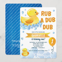 Rub a Dub Rubber Duck Birthday Party