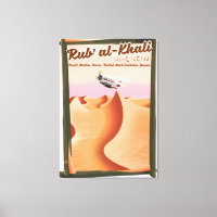Rub' al Khali Saudi-Arabië vakantie-poster.
