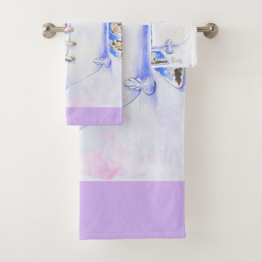 Rub een Dub Dub-piggies in de buisverf Bad Handdoek (Insitu)