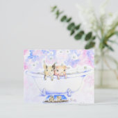 Rub een Dub Dub-piggies in de buisverf Briefkaart (Staand voorkant)