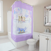 Rub een Dub Dub-piggies in de buisverf Douchegordijn (In situ)